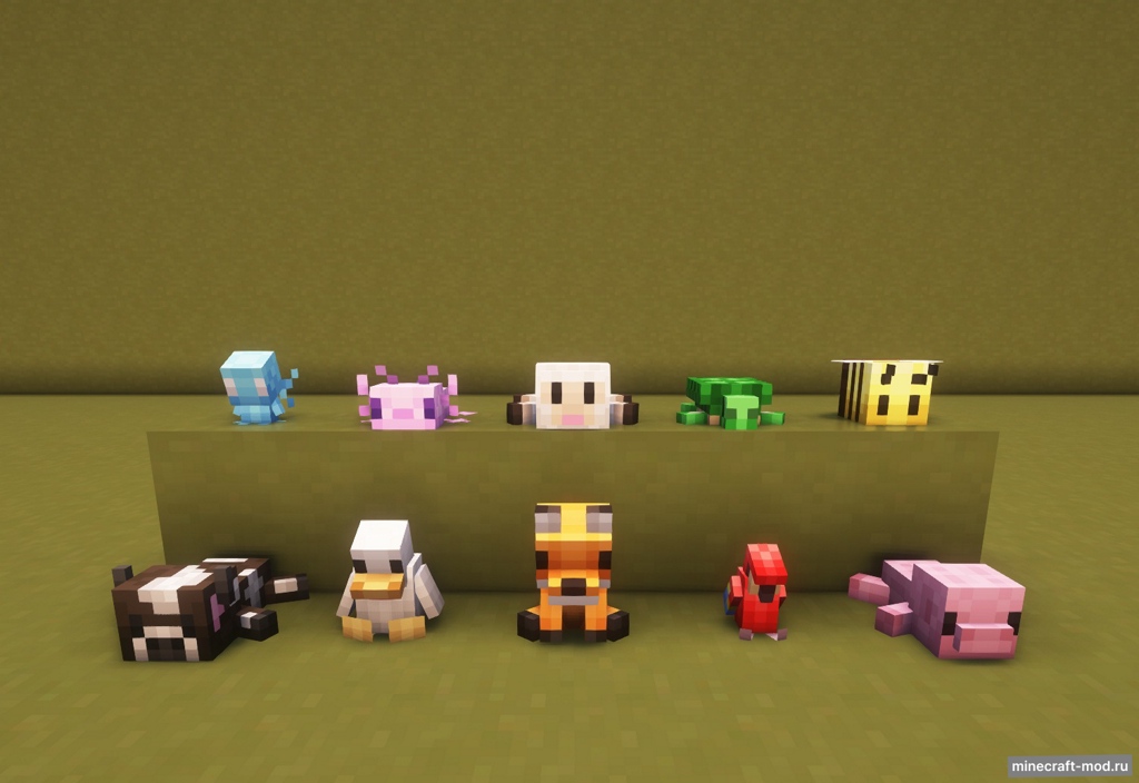 Мод Plushie Buddies для Minecraft 1.21.1, 1.20.1