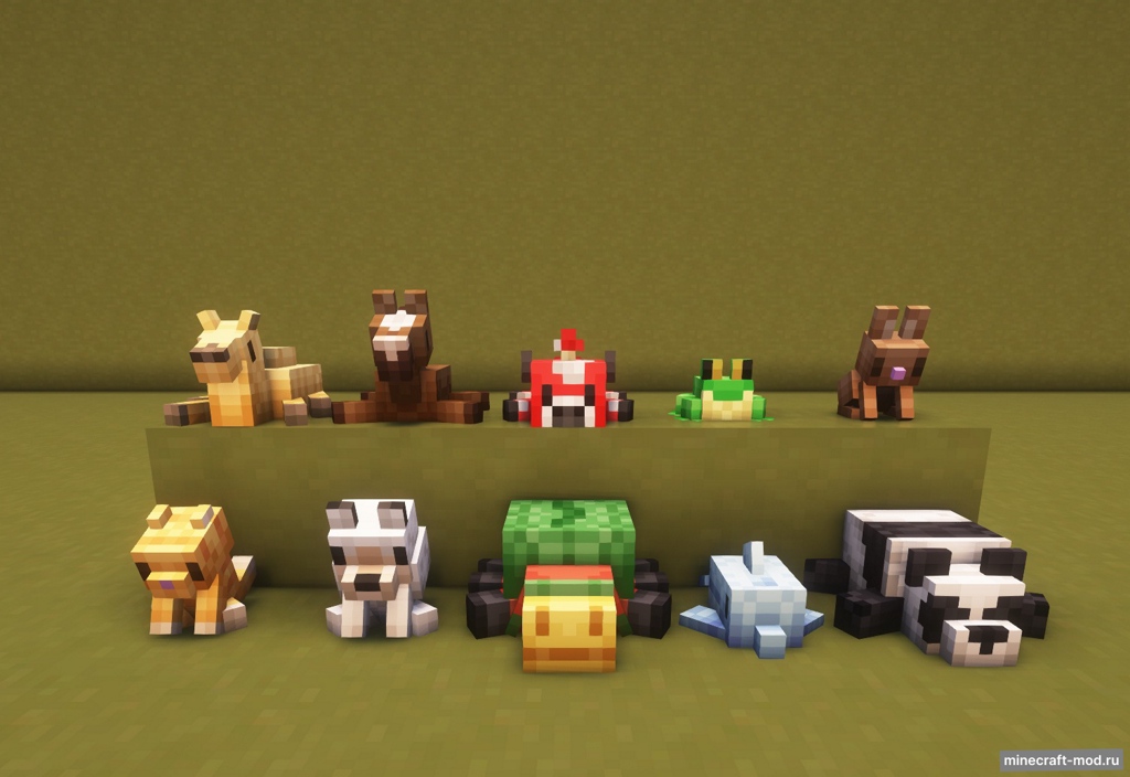 Мод Plushie Buddies для Minecraft 1.21.1, 1.20.1