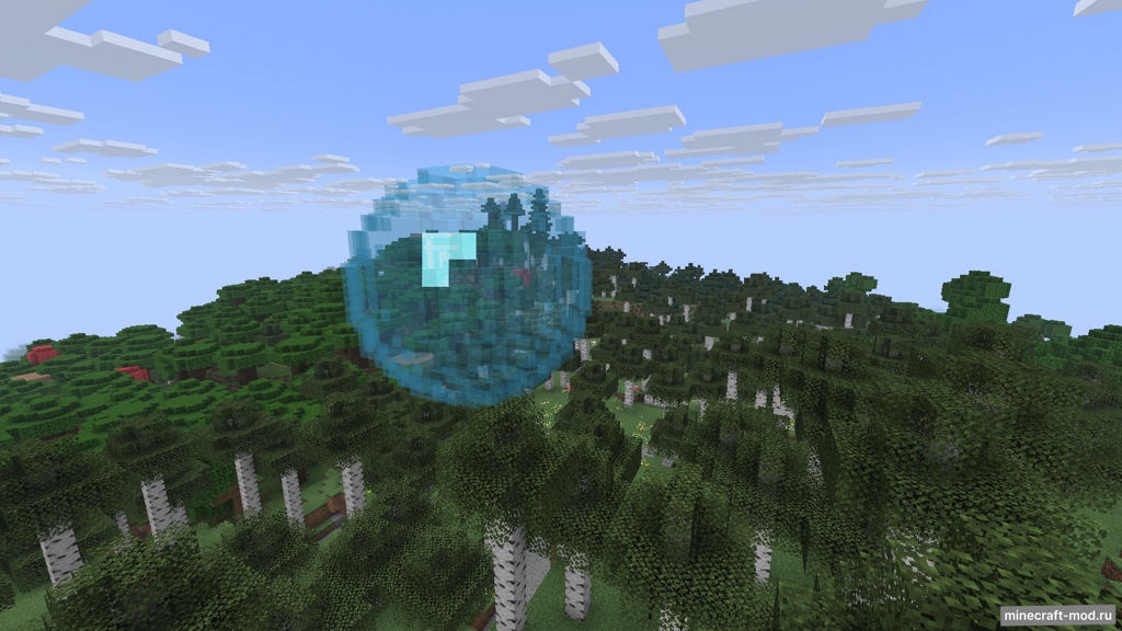 Мод Blowing Bubbles для Minecraft 1.21.8