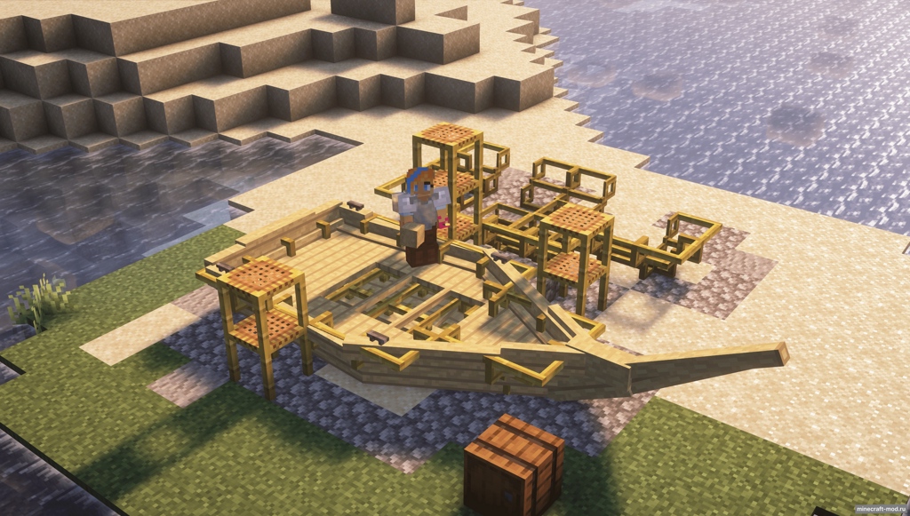 Мод aleki's Nifty Ships для Minecraft 1.20.1