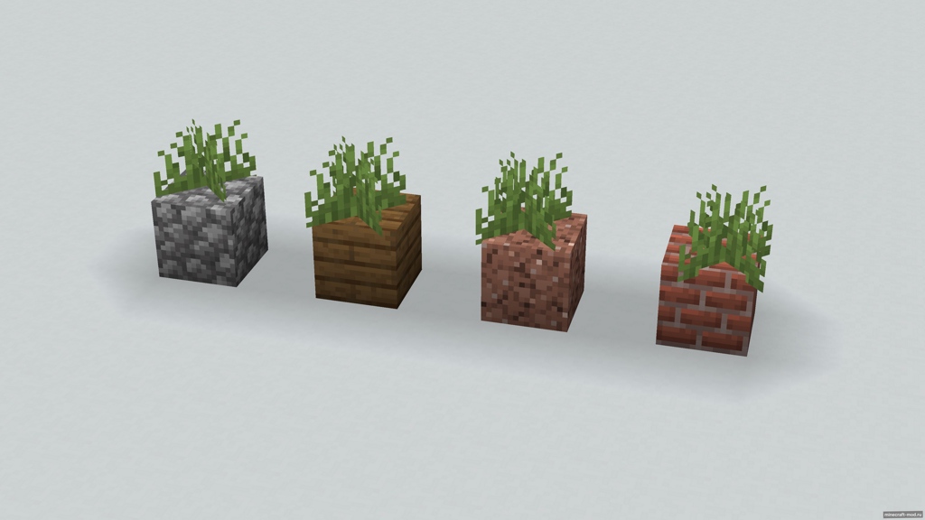 Мод Placeable Plants (fork) для Minecraft 1.21.1 - 1.21 fabric