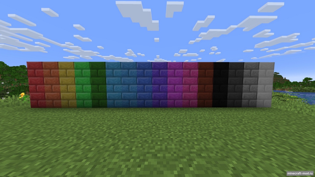 Мод Rainbow Bricks для Minecraft 1.20.6