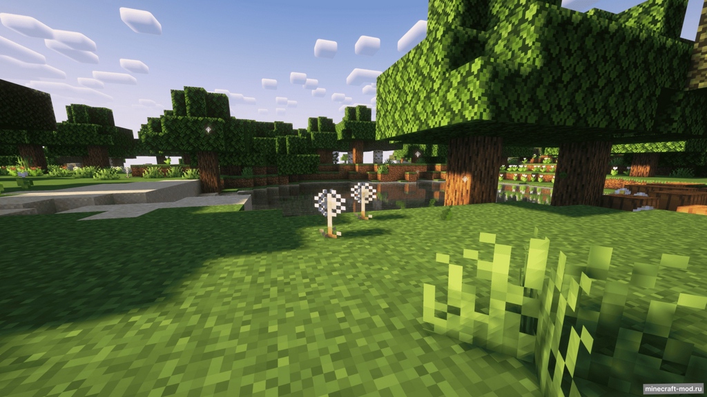 Мод Fluffy Dandelions для Minecraft 1.21.8