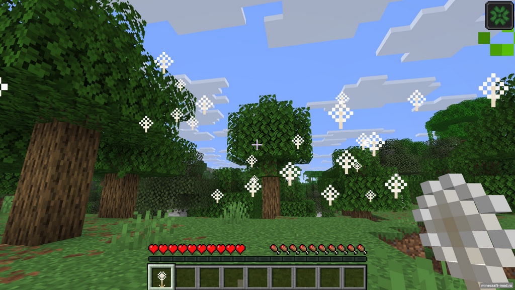 Мод Fluffy Dandelions для Minecraft 1.21.8