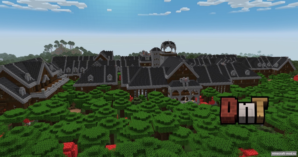 Мод DnT Woodland Mansion Replacement для Minecraft 1.21.1, 1.21