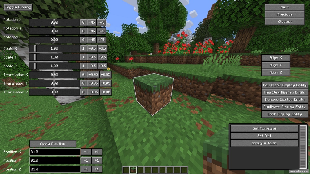 Мод Pivot для Minecraft 1.21.8, 1.21.7