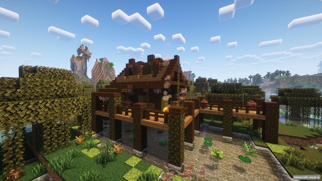 Мод Old fisherman swamp house для Minecraft 1.21.1, 1.20.6, 1.20.4,  ...