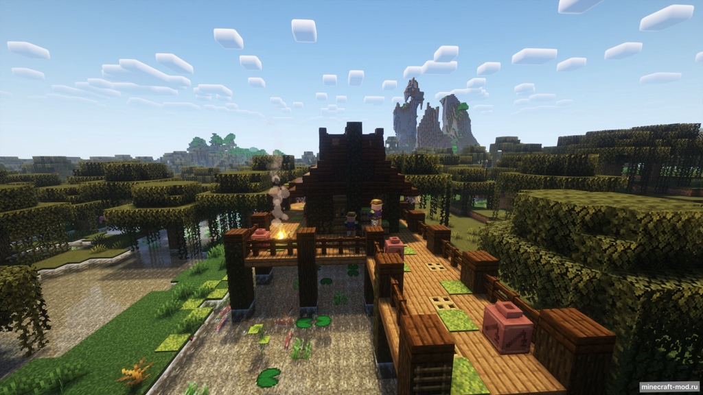 Мод Old fisherman swamp house для Minecraft 1.21.1, 1.20.6, 1.20.4,  ...