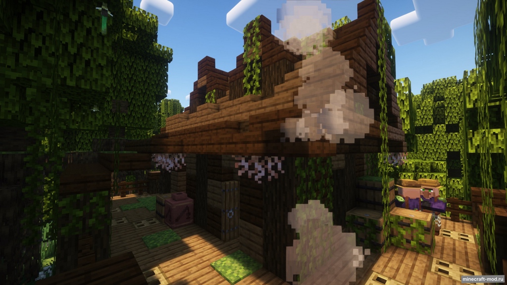 Мод Old fisherman swamp house для Minecraft 1.21.1, 1.20.6, 1.20.4,  ...