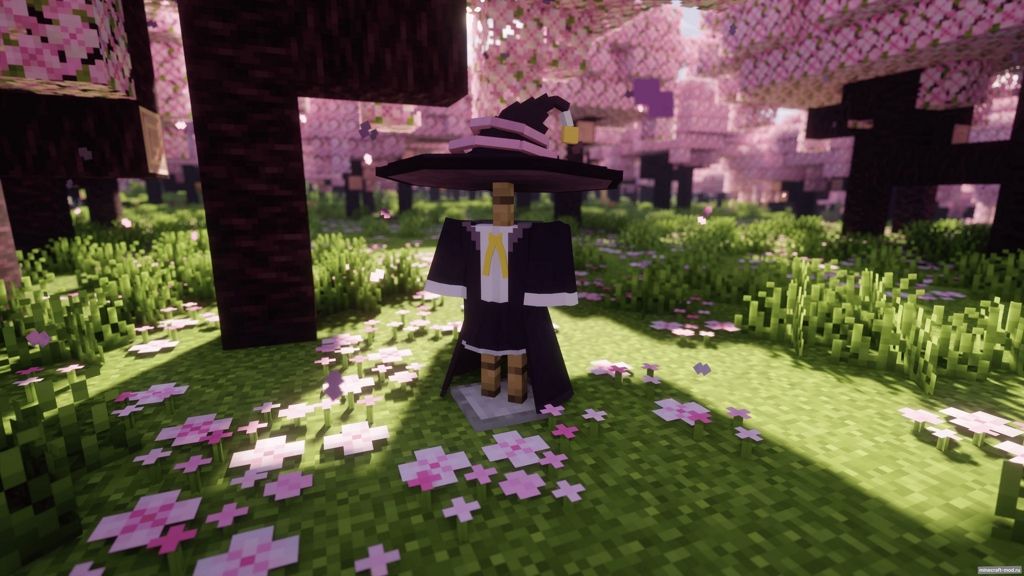 Мод Ashen Witch Broom для Minecraft 1.21.1