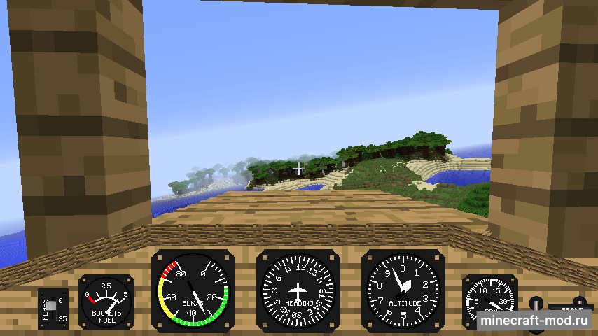 Мод Flight Simulator для Minecraft 1.10.2, 1.9.4, 1.9,  ...