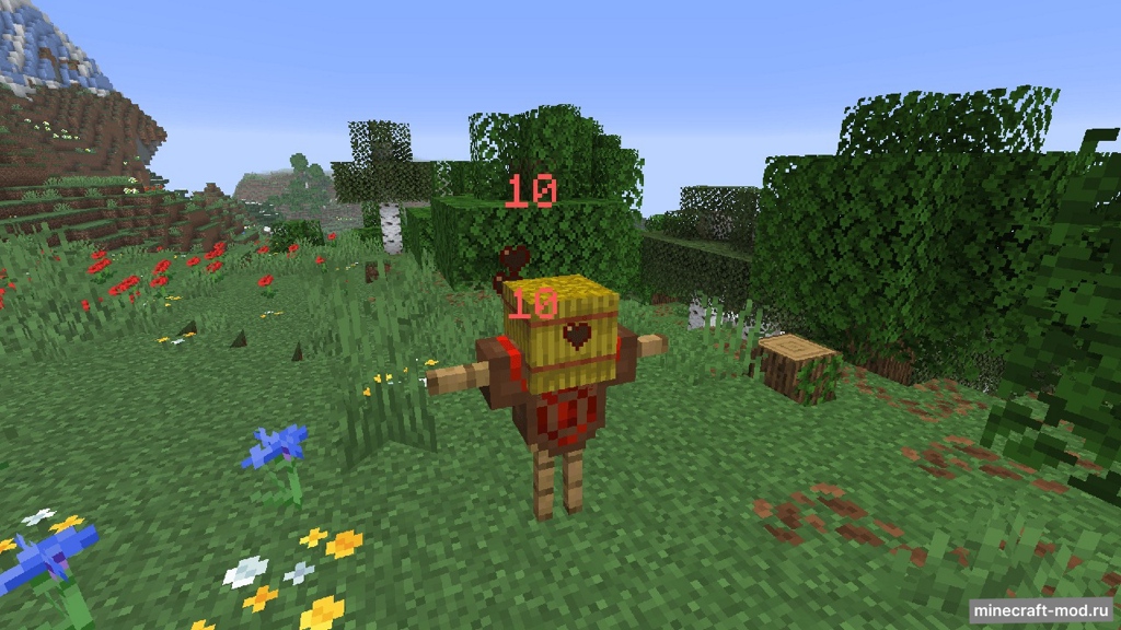 Мод Target Dummy!!! для Minecraft 1.21.8, 1.21.7, 1.21.6,  ...