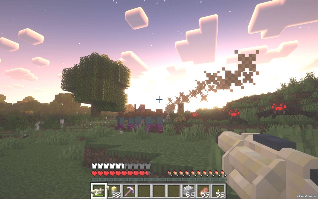 Мод Gamingbarn's Modern Guns для Minecraft 1.21.10, 1.21.9, 1.21.8,  ...