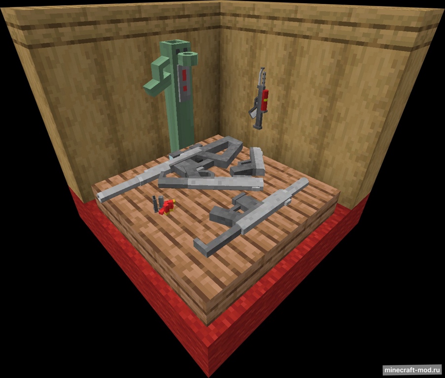 Мод Gamingbarn's Guns для Minecraft 1.21.8, 1.21.7, 1.21.6,  ...