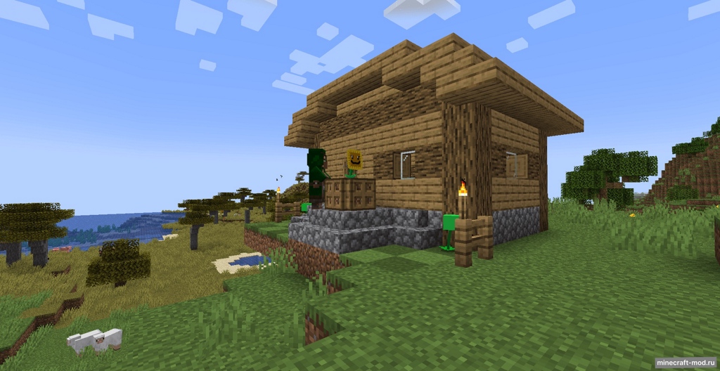 Мод Plants VS Zombies Replanted для Minecraft 1.20.1