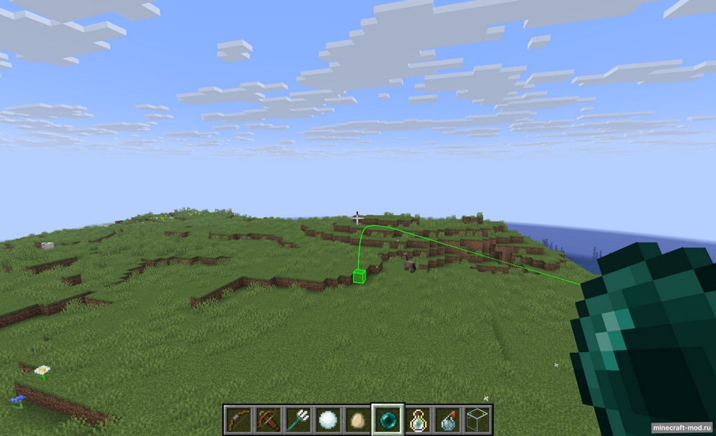 Мод Projectile Trajectroy Preview для Minecraft 1.21.8 - 1.21.4