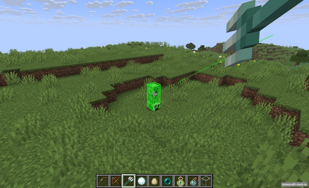 Мод Projectile Trajectroy Preview для Minecraft 1.21.8 - 1.21.4