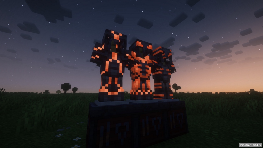 Мод Glowing Trims для Minecraft 1.21.8 - 1.21.6