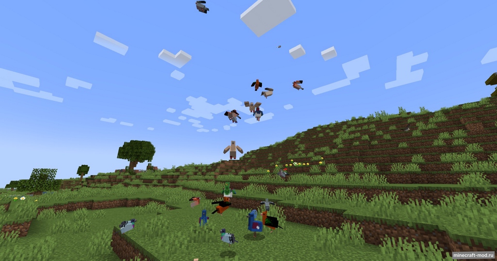 Мод Pigeons! для Minecraft 1.20.1