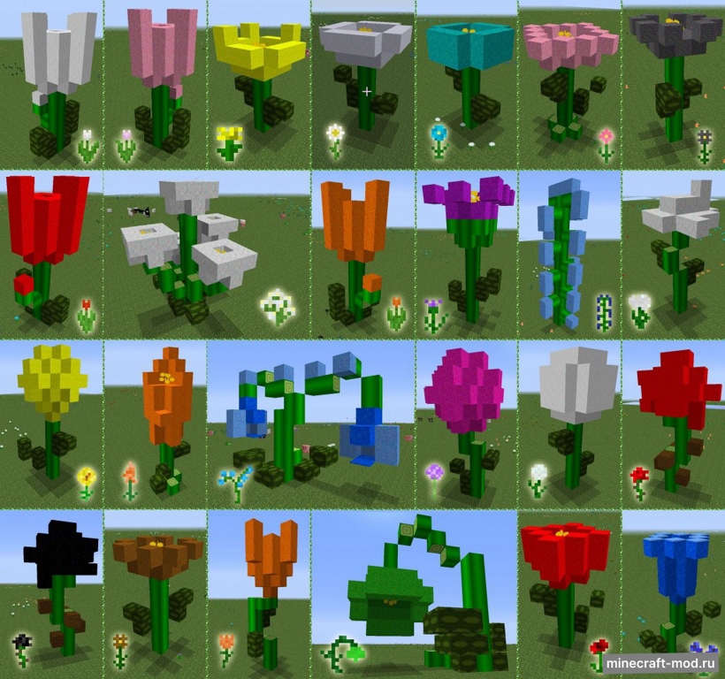 Мод Flowercraft для Minecraft 1.10.2, 1.9.4, 1.9,  ...