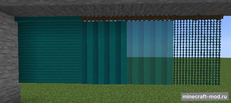 Мод Dary's Decoratives: Curtains для Minecraft 1.20.1