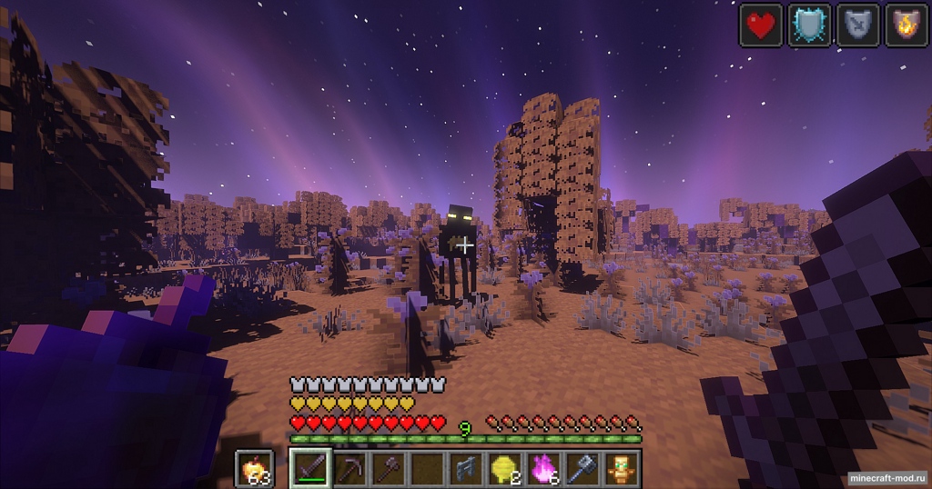 Мод Endertides для Minecraft 1.21.1