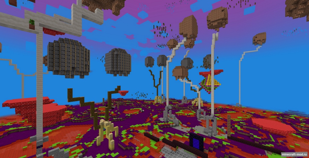 Мод Infinite Dimensions для Minecraft 1.21.1, 1.20.1