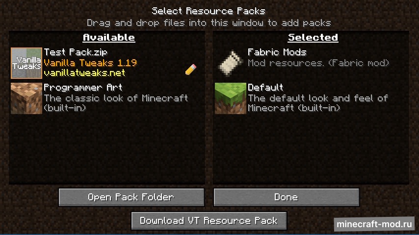 Мод VTDownloader для Minecraft 1.21.6, 1.21.5, 1.21.4,  ...
