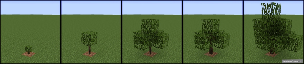 Мод Growing Trees для Minecraft 1.7.10