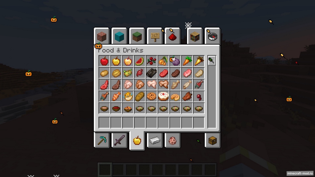 Мод Halloween falling leaves для Minecraft 1.21.1 - 1.21