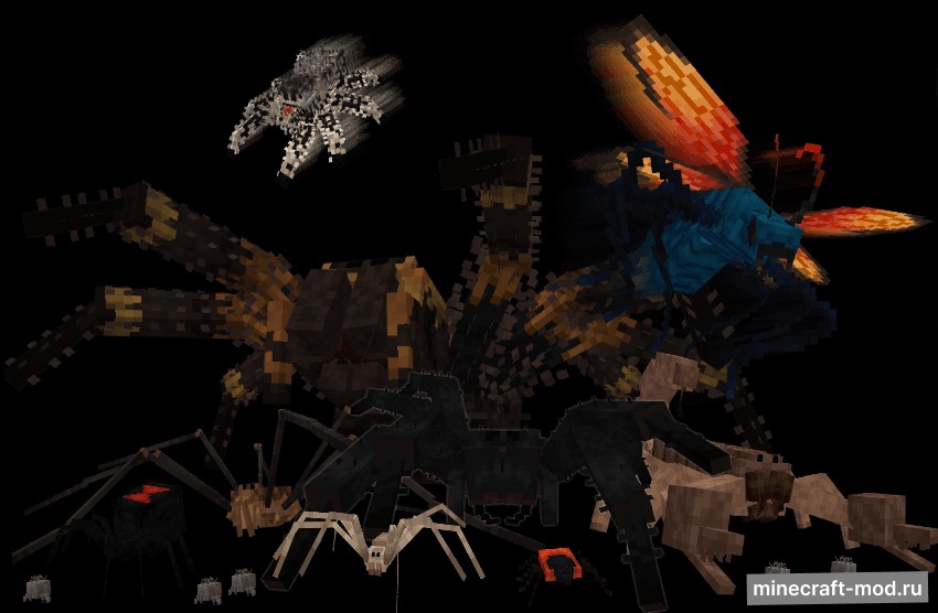 Мод Better Arachnophobia для Minecraft 1.20.1, 1.19.4, 1.19.2