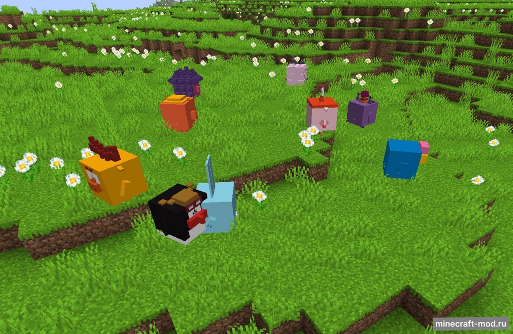 Мод Kikoriki - Смешарики для Minecraft 1.15.2