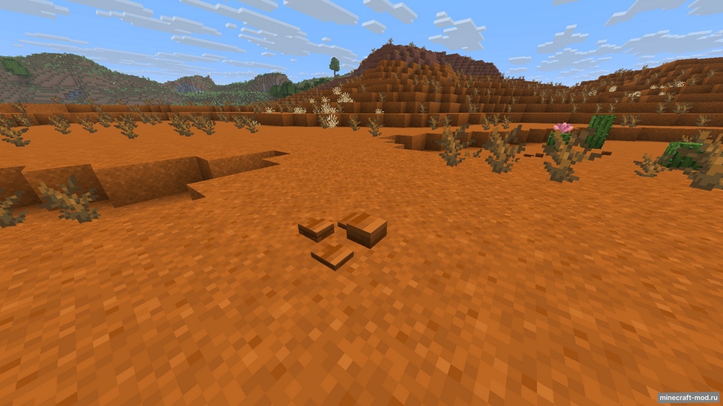 Мод Ground Pebbles для Minecraft 1.21.10