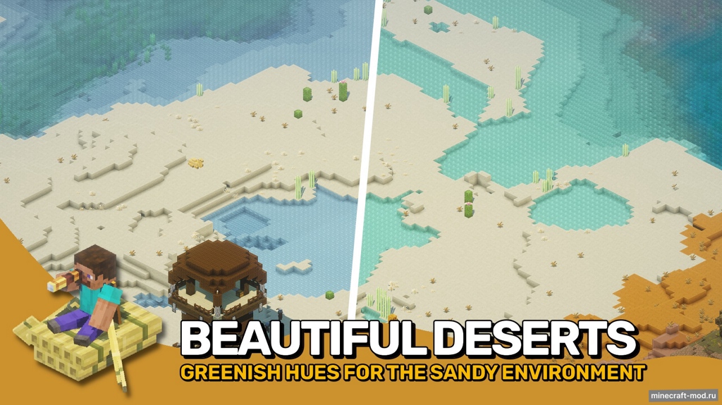 Мод Natural Waters для Minecraft 1.21.10, 1.21.8, 1.21.5,  ...