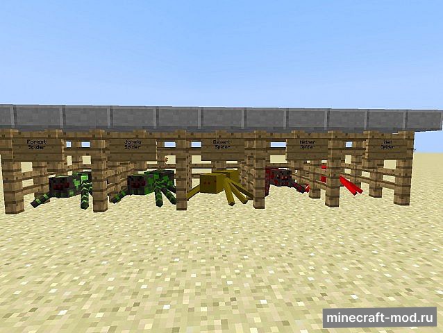 Мод Much More Spiders для Minecraft 1.10.2, 1.8.9, 1.7.10,  ...