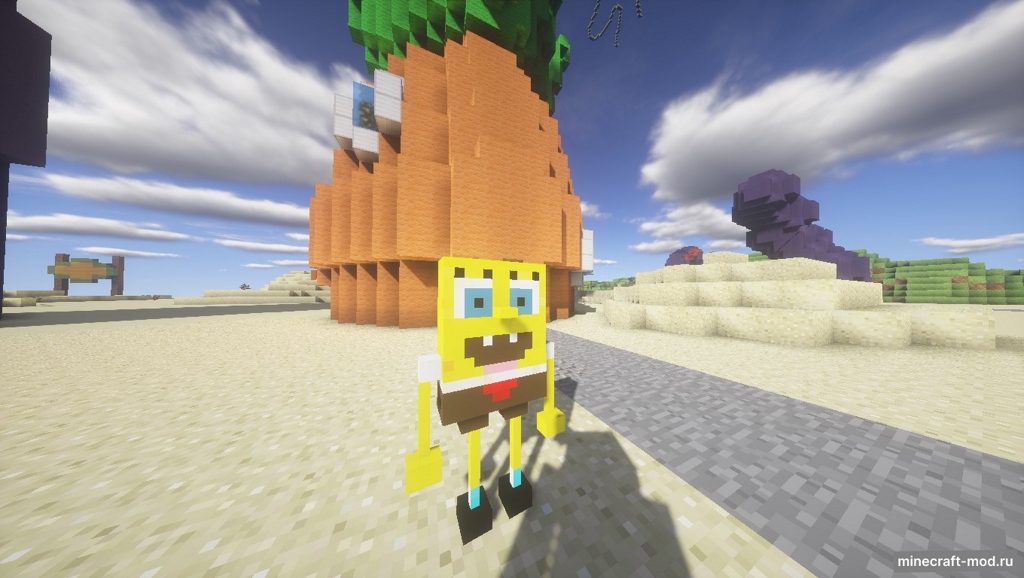 Мод SpongeBob SquarePants для Minecraft 1.8.9, 1.7.10