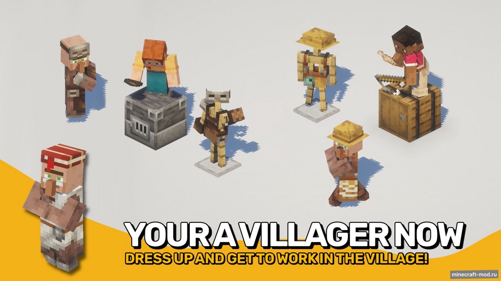 Мод Village Masquerade для Minecraft 1.21.10, 1.21.8, 1.21.5