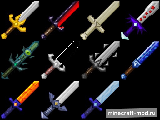 Мод More Swords для Minecraft 1.8.9, 1.7.10, 1.7.2,  ...