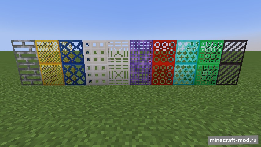 Мод More Metal Grates для Minecraft 1.21.10, 1.21.9, 1.21.8,  ...