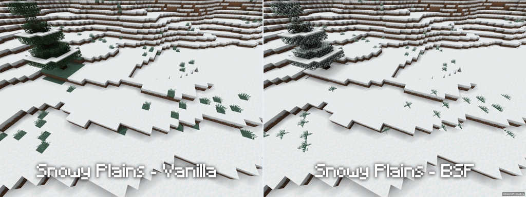 Мод Better Snowy Features для Minecraft 1.20.1 forge