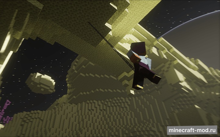 Мод Yori3o's Grappling Hooks для Minecraft 1.21.1
