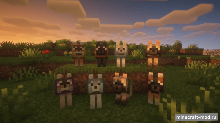 Мод Armored Paws Backport (Wolf Armor) для Minecraft 1.20.1 forge