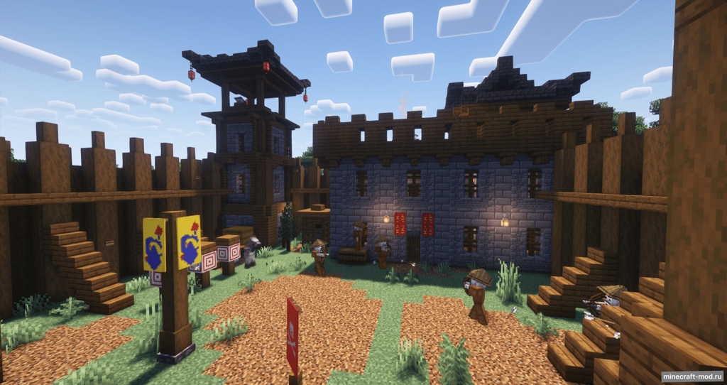 Мод Ancient Structures: Chinese для Minecraft 1.20.1