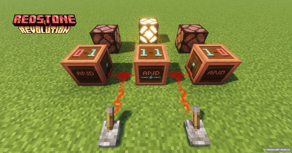 Мод Midrian - Redstone Revolution для Minecraft 1.21.10, 1.21.6, 1.21.1,  ...
