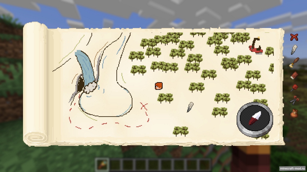 Мод Mapwright для Minecraft 1.21.1