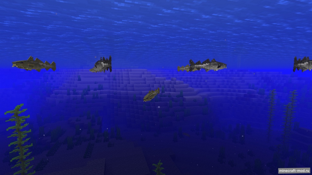Мод BetterVannilaFishes для Minecraft 1.20.1 forge