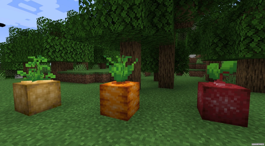 Мод Obese Crops для Minecraft 1.21.1 fabric quilt