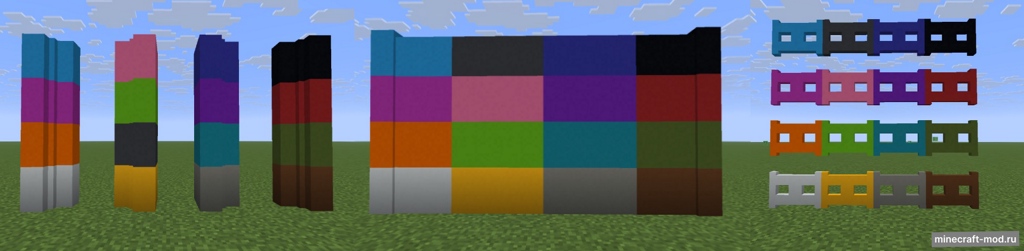 Мод Decorative Concrete Lattices для Minecraft 1.21.8, 1.21.7, 1.21.6,  ...