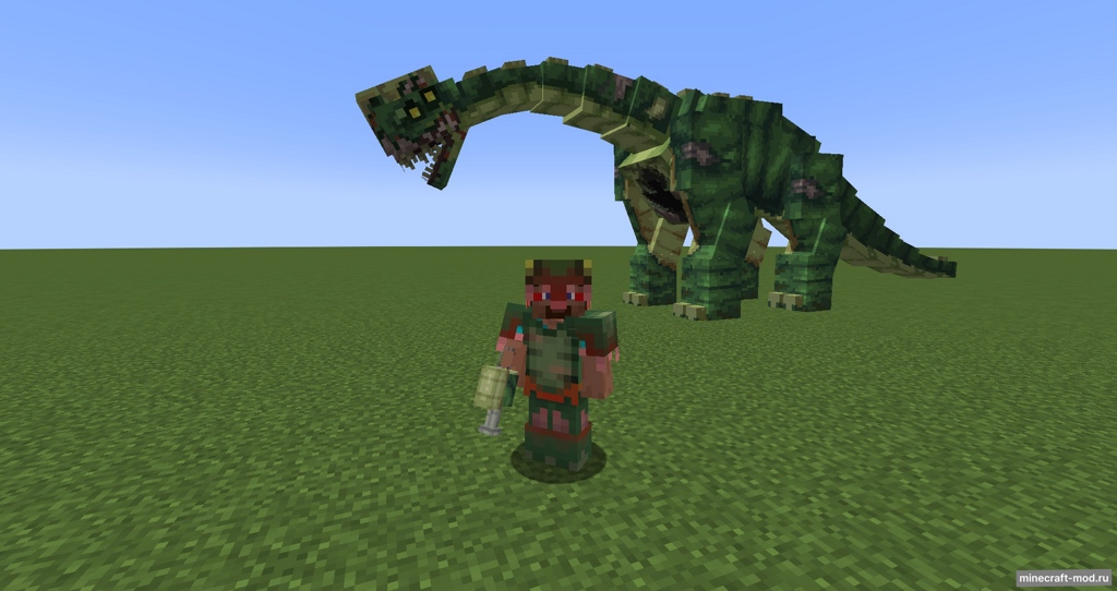 Мод A Zombie Dinosaur для Minecraft 1.20.1 forge