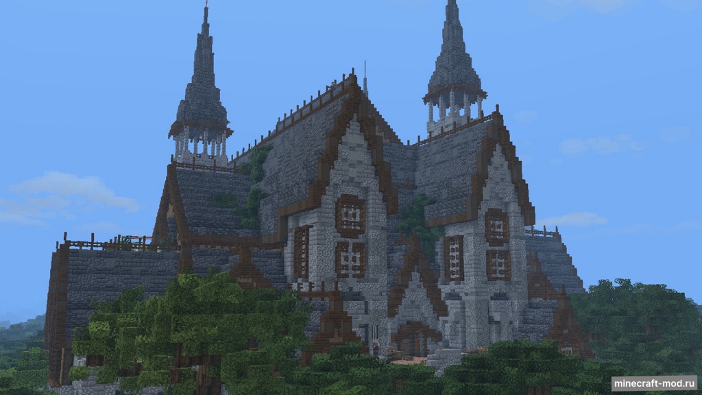 Мод Luki's Woodland Mansions для Minecraft 1.21.10, 1.21.9, 1.21.8,  ...